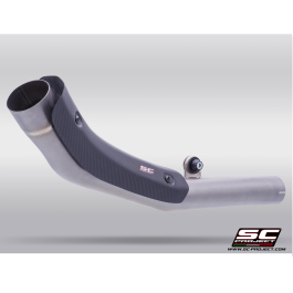 SC Project Exhaust Kove 450 Rally De-cat Link Pipe Titanium 2023+