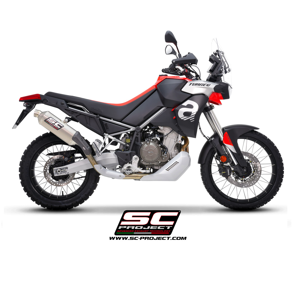 SC Project Exhaust Aprilia Tuareg Rally Raid Titanium Silencer 2022-2024