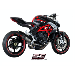 SCProject Exhaust MV Augusta Rivale S1 Titanium Silencer + Welded Link Pipe