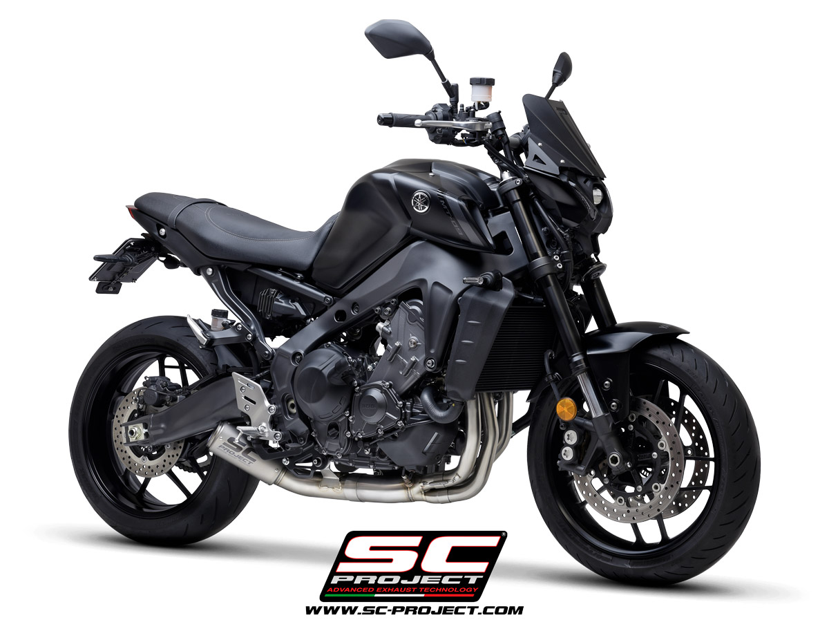 SC Project Exhaust Yamaha MT-09 3-1 Full System CR-T Silencer 2021-23 ...