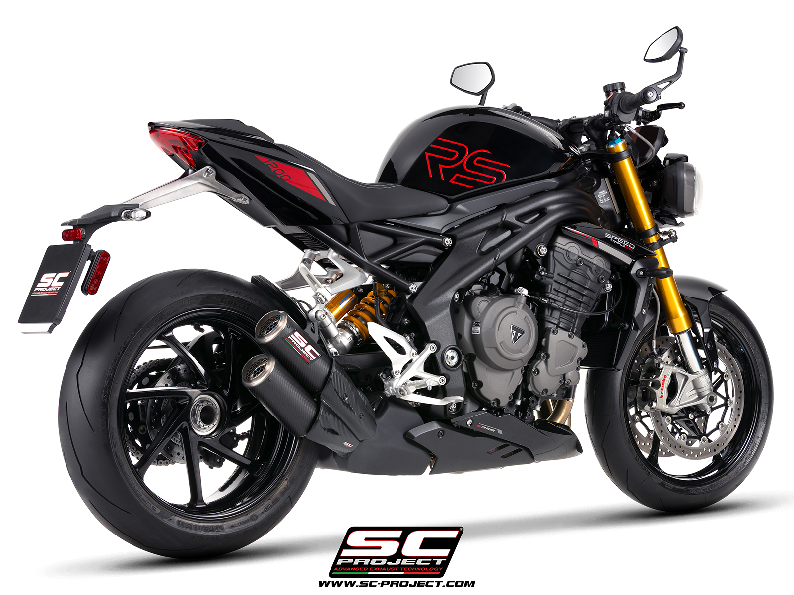 SC Project Exhaust Triumph Speed Triple 1200 RS Twin CR-T Silencer 2025+