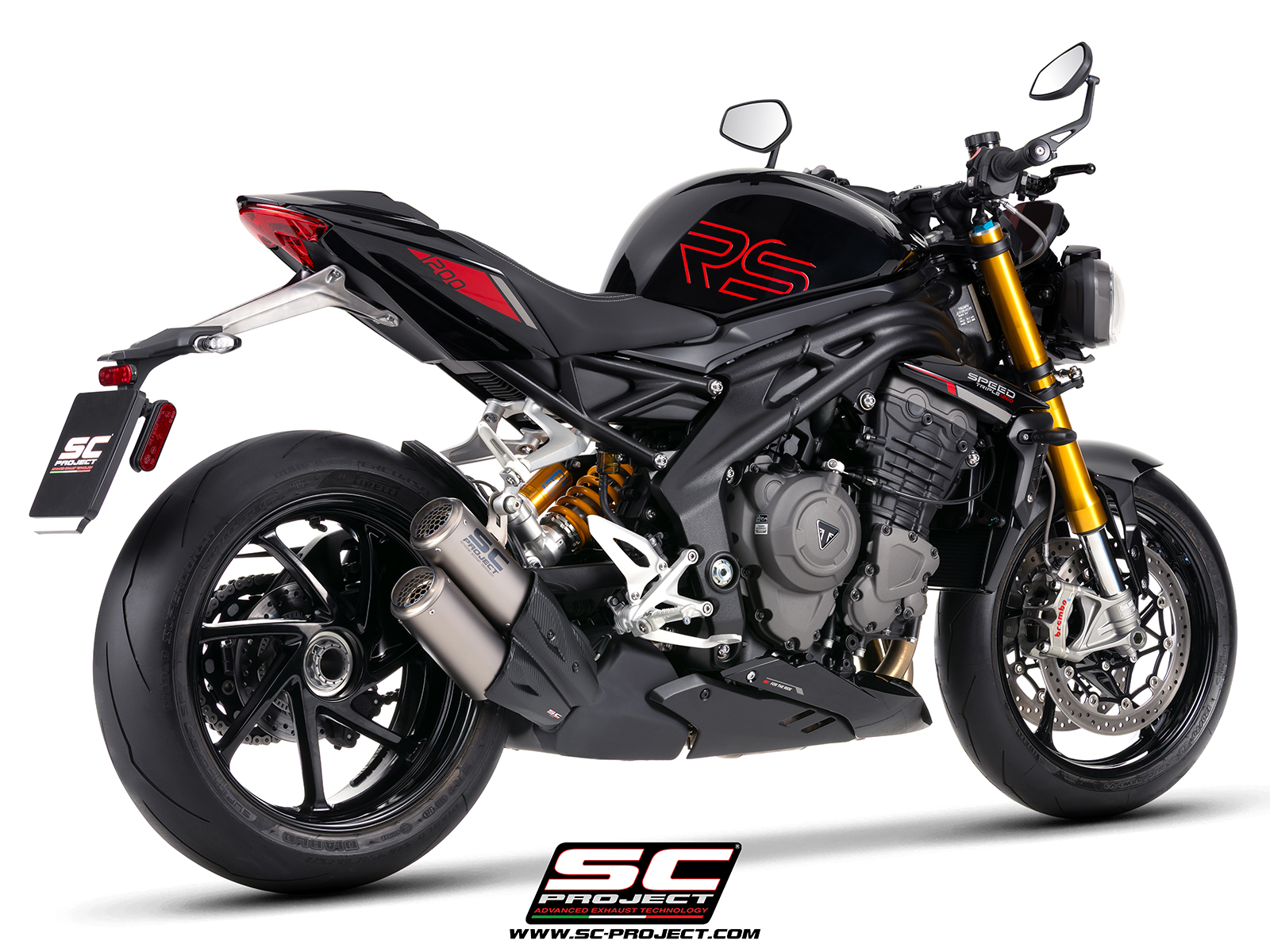 SC Project Exhaust Triumph Speed Triple 1200 RS Twin CR-T Silencer 2025+