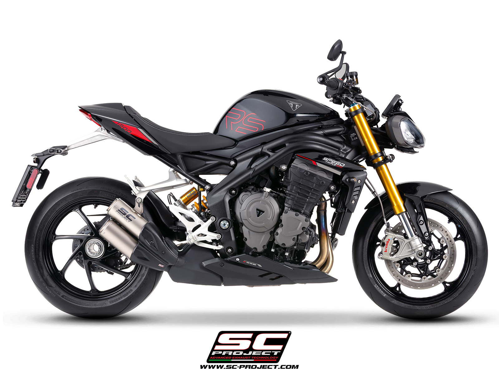 SC Project Exhaust Triumph Speed Triple 1200 RS Twin CR-T Silencer 2025+