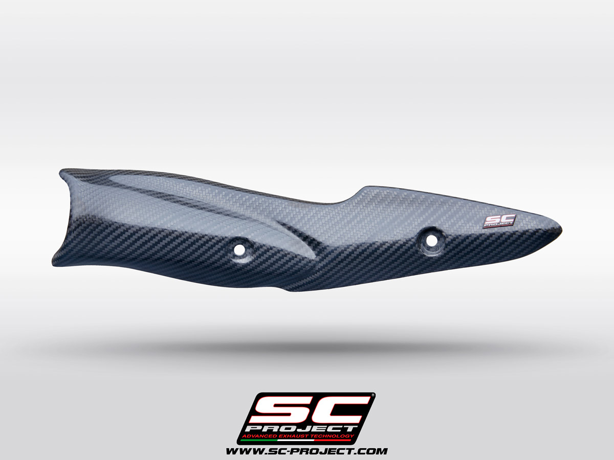 SC Project Exhaust Kawasaki Z900 A2 Carbon Fibre Heat Shield Guard 2025+