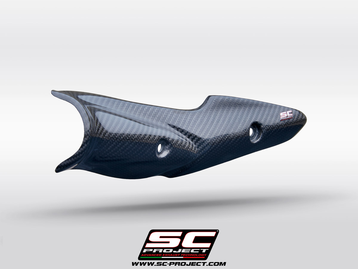 SC Project Exhaust Kawasaki Z900 A2 Carbon Fibre Heat Shield Guard 2025+