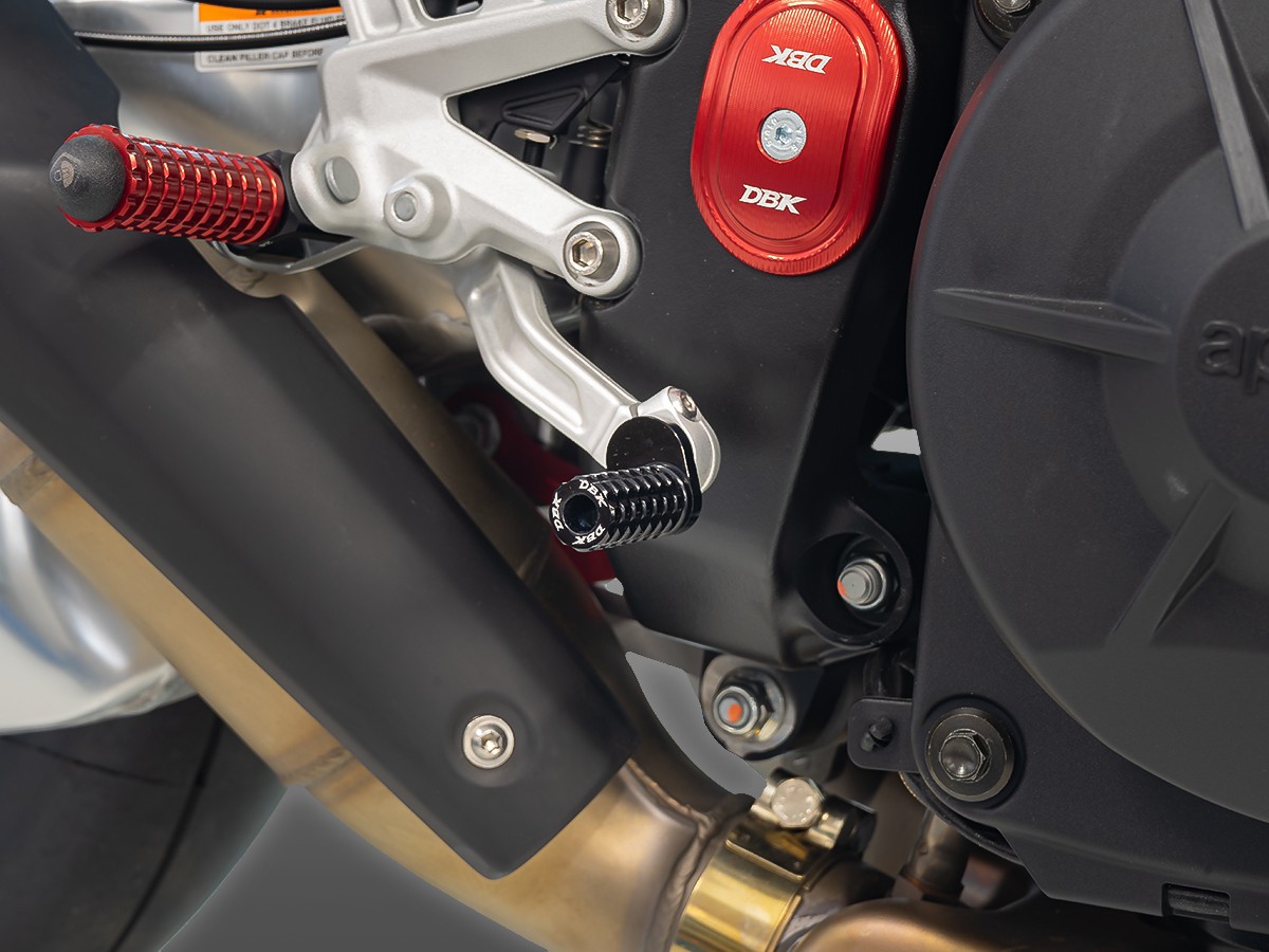 DBK Aprilia Adjustable OEM Brake Lever Toe Peg - Image 2