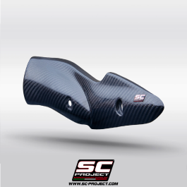 SC Project Exhaust Kawasaki Z900 A2 Carbon Fibre Heat Shield Guard 2025+