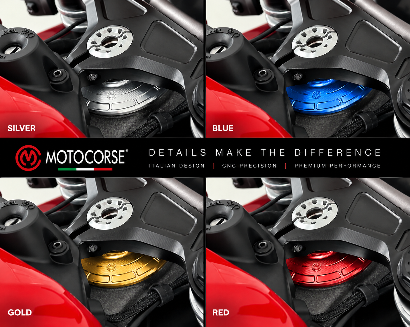 MotoCorse Ducati 899-959-1199-1299 Panigale Steering Head Dust-Proof Cover - Image 2